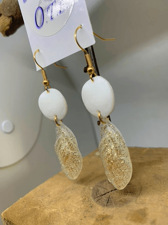 BO Feuille Blanches Poudre d'Or