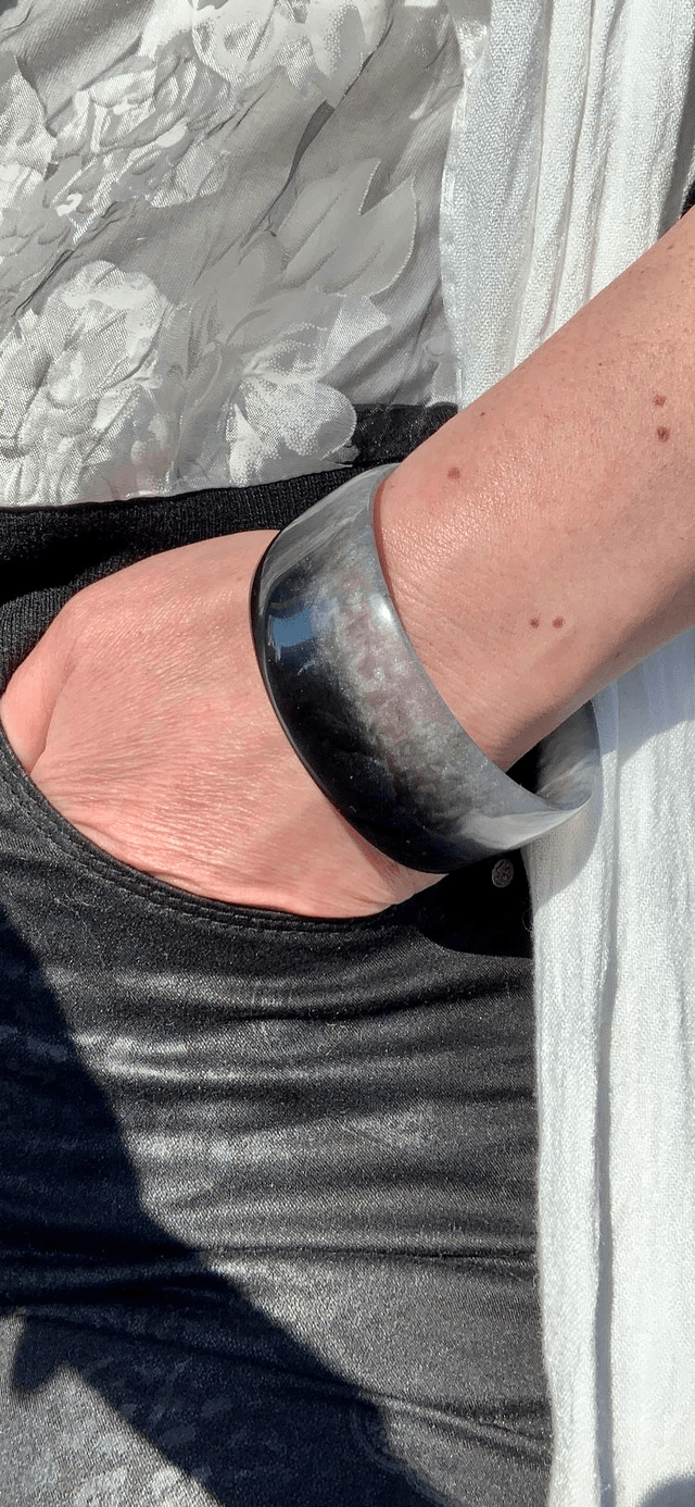 Bracelet Manchette - Noir et Blanc