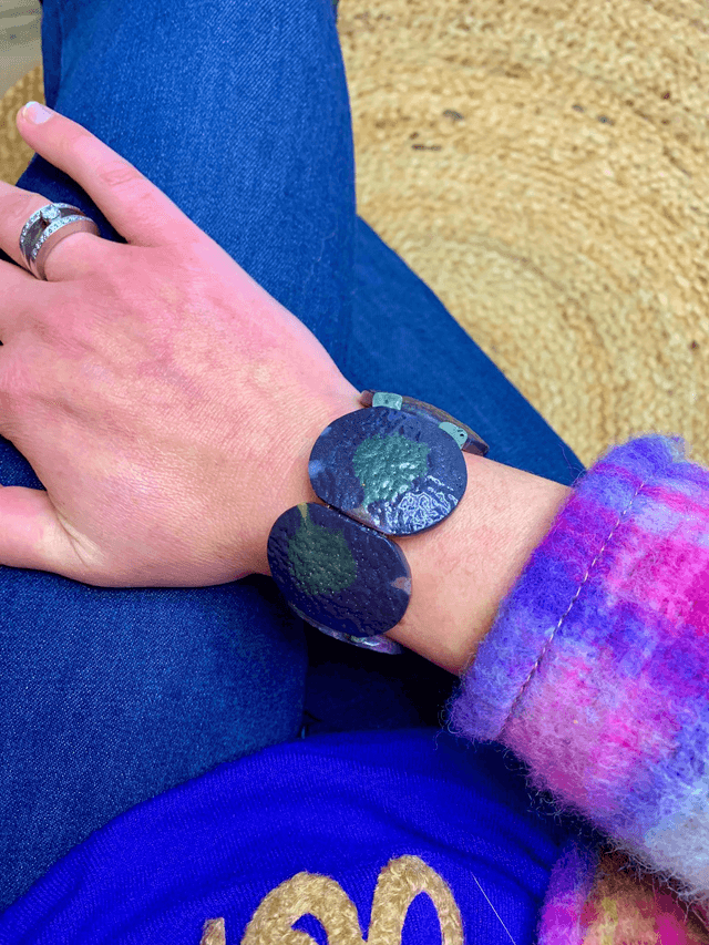 Bracelet Skiny - nuancé violet vert