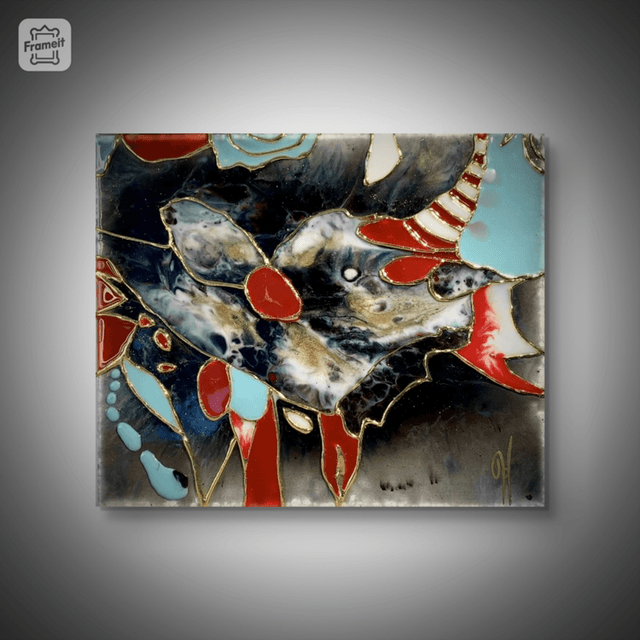Le polyptyque by Oph - 100x30cm