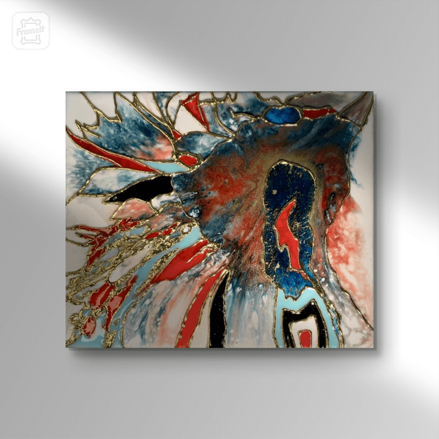Le polyptyque by Oph - 100x30cm