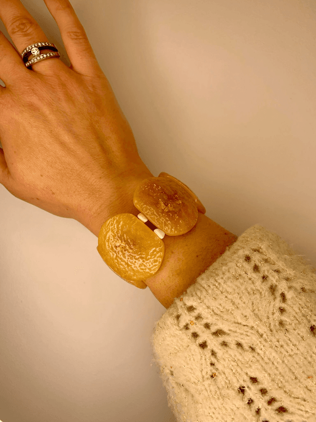 Bracelet Skiny - doré nacré